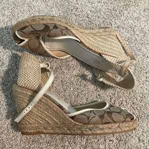Coach Espadrille Wedge Sandal